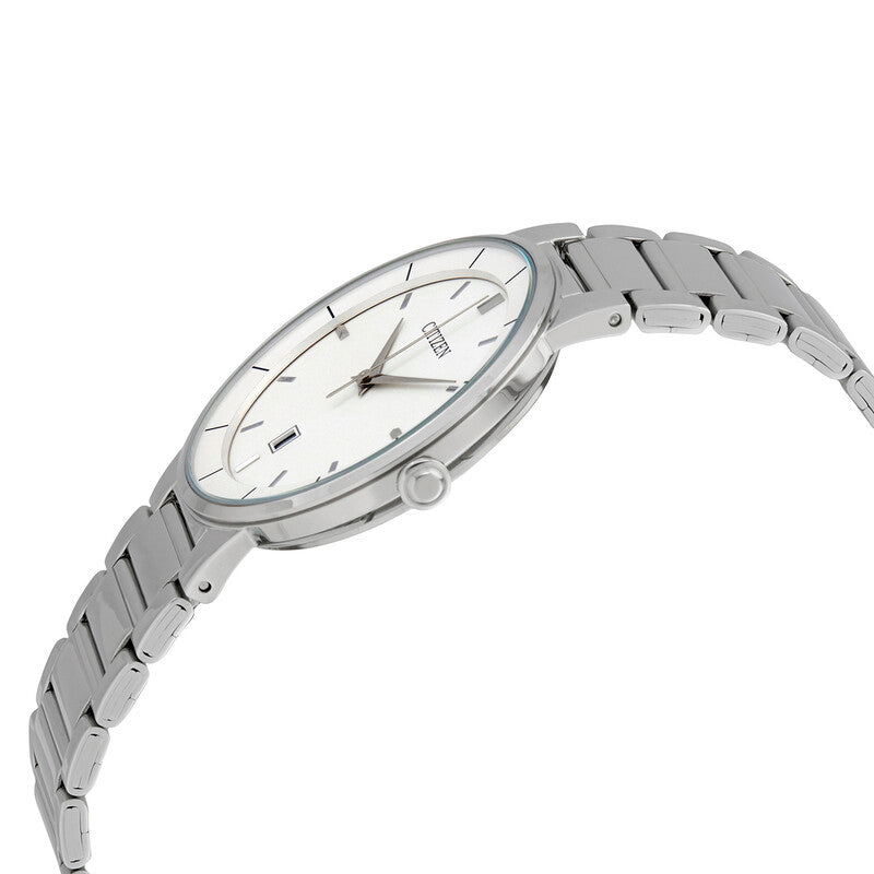 Citizen Quartz White Dial Stainless Steel Mens Watch