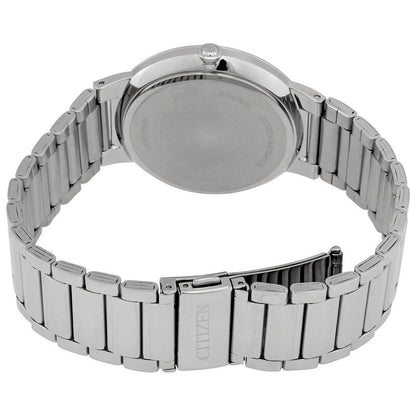 Citizen Quartz White Dial Stainless Steel Mens Watch
