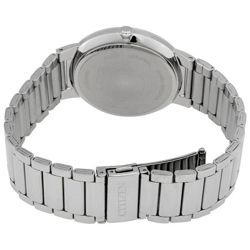 Citizen Quartz White Dial Stainless Steel Mens Watch