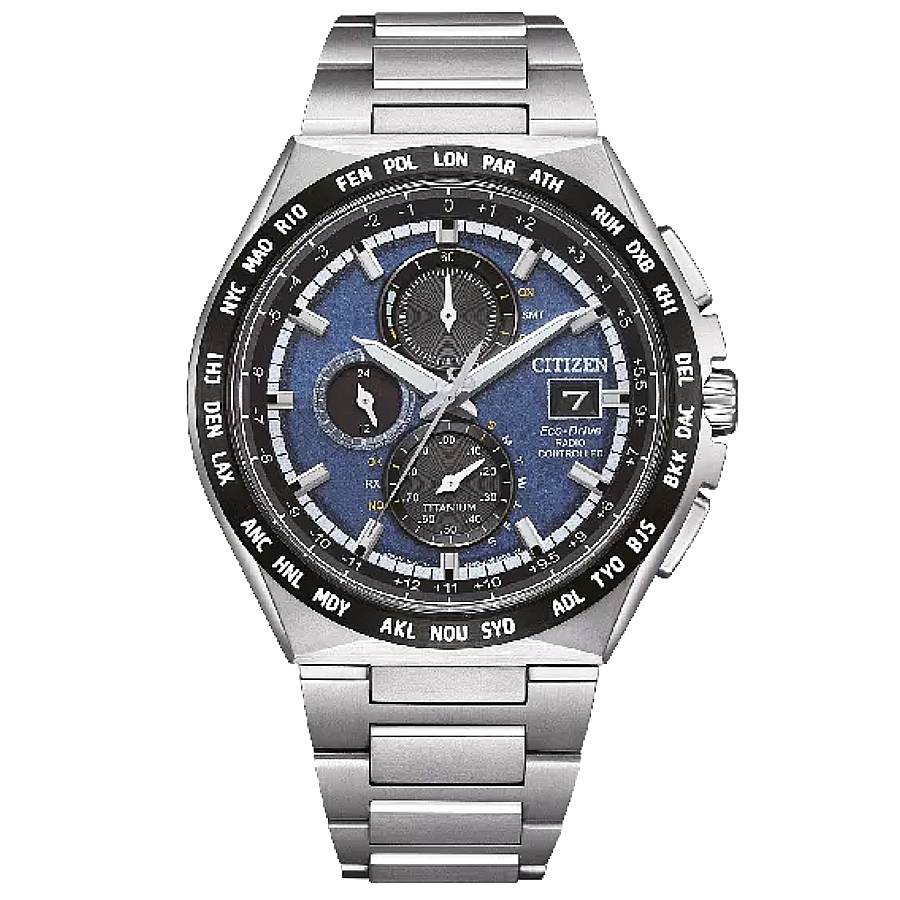 Citizen Radio-Controlled Chronograph Blue Dial Mens Watch