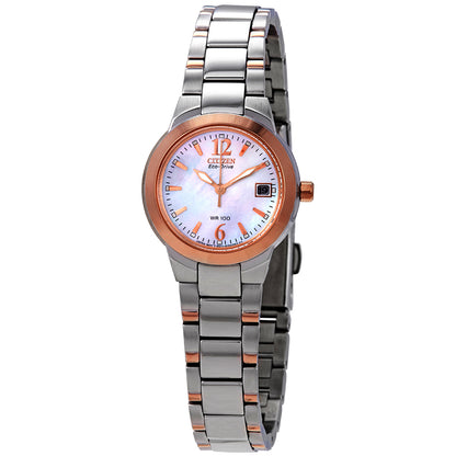 Citizen Silhouette Eco-Drive Mother Of Pearl Dial Two-Tone Stainless Steel Women's Watch