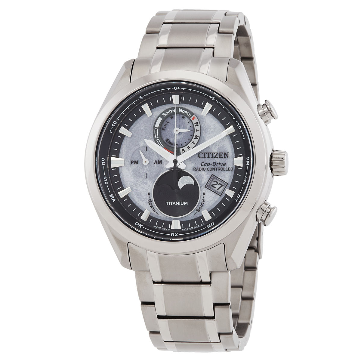 Citizen Tsuki-Yomi A-T Eco-Drive Perpetual World Time Mens Watch