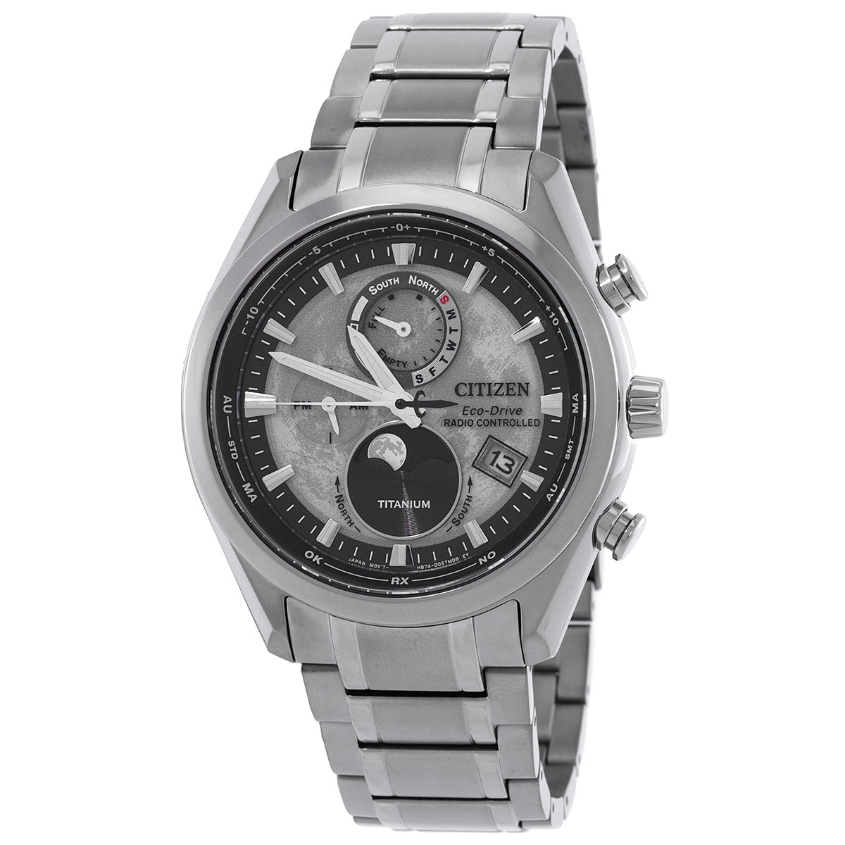 Citizen Tsuki-Yomi A-T Perpetual World Time Grey Dial Mens Watch