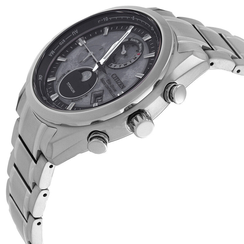 Citizen Tsuki-Yomi A-T Perpetual World Time Grey Dial Mens Watch