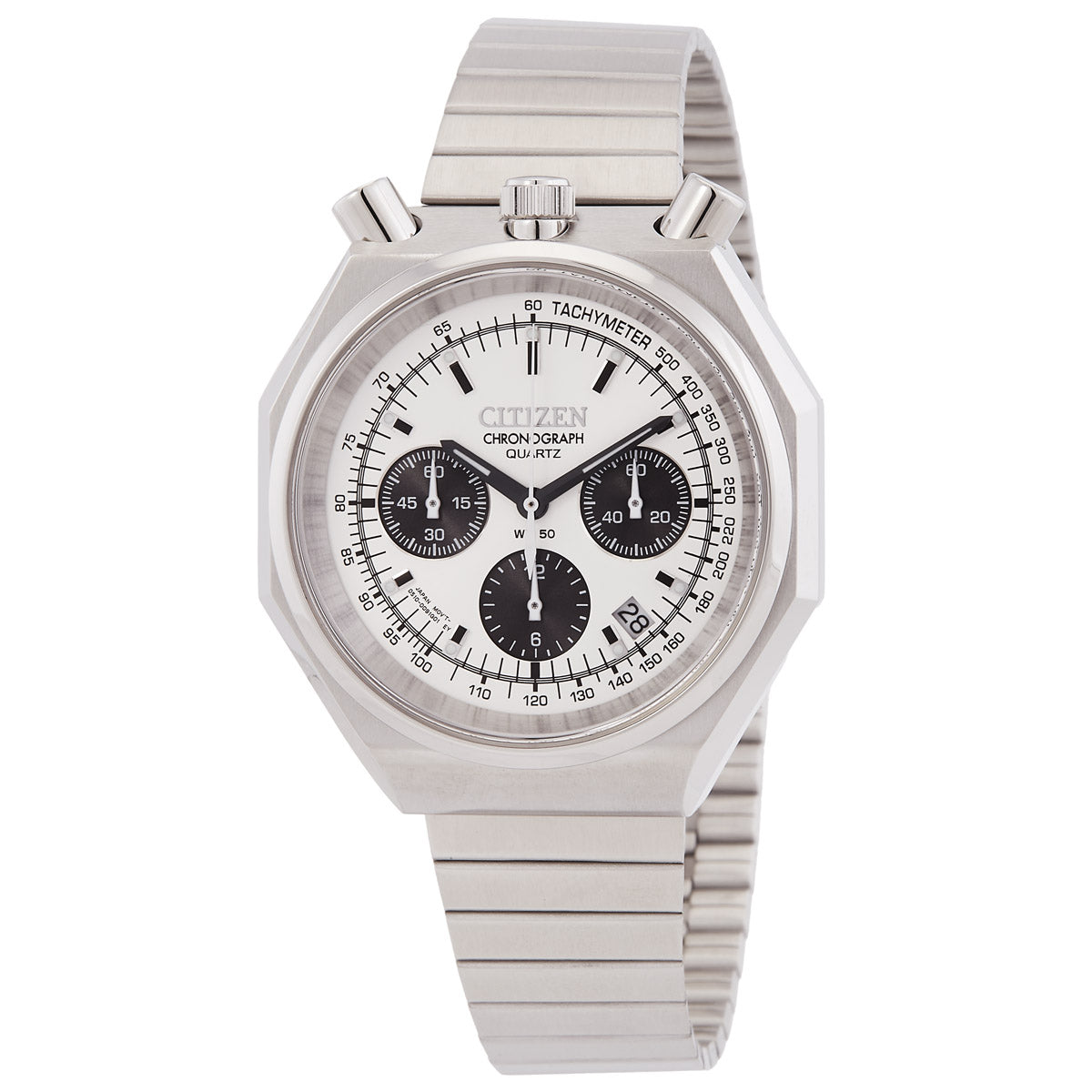 Citizen Tsuno Chronograph Quartz Silver Dial Mens Watch
