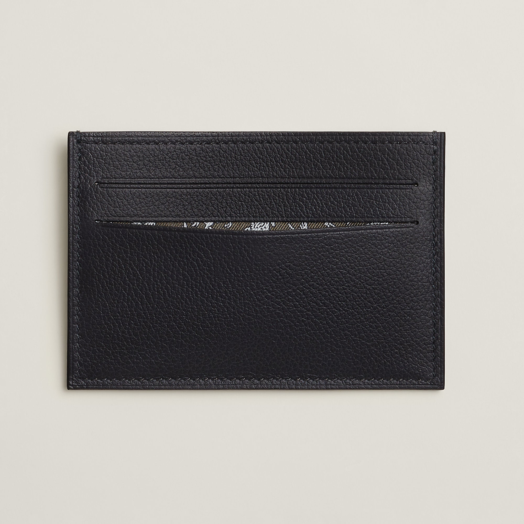  Hermes Citizen Twill Card Holder Gold
