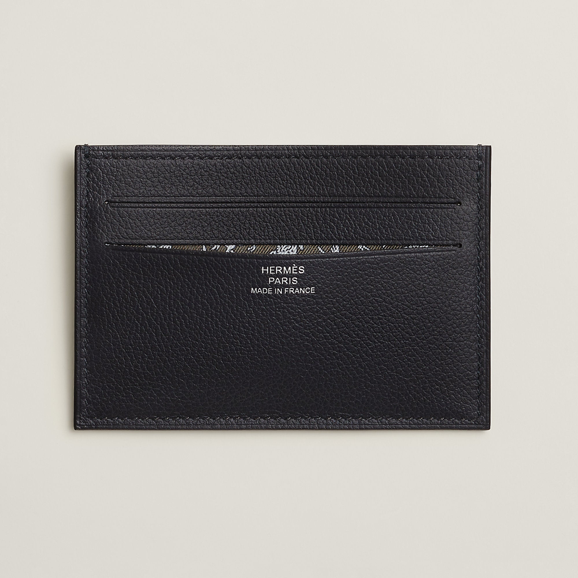  Hermes Citizen Twill Card Holder Gold
