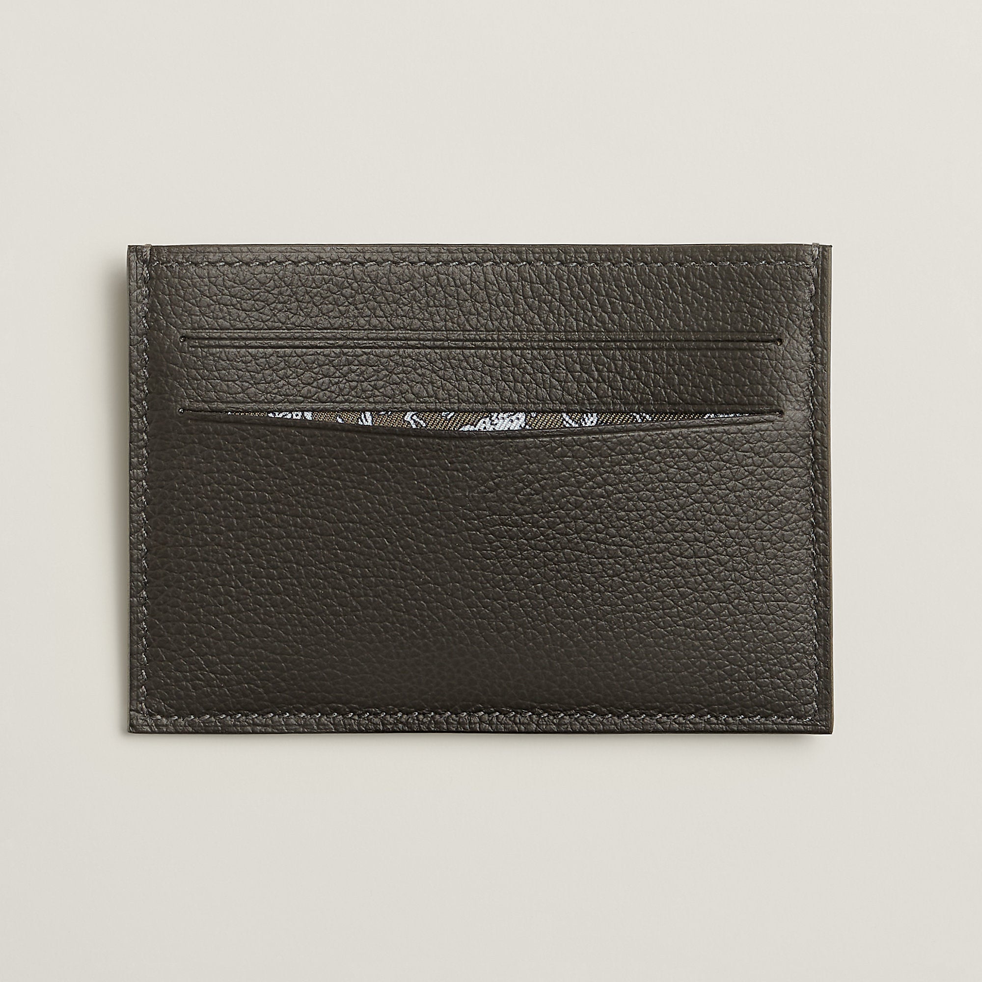  Hermes Citizen Twill Card Holder Gold