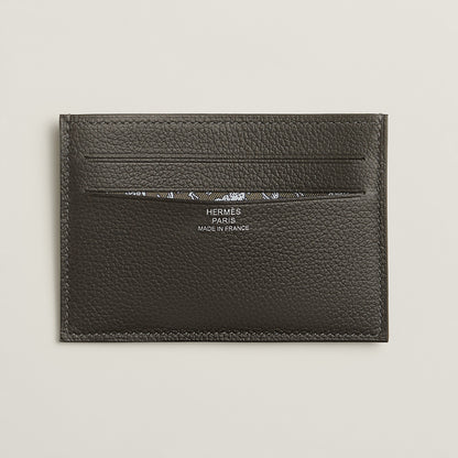  Hermes Citizen Twill Card Holder Gold