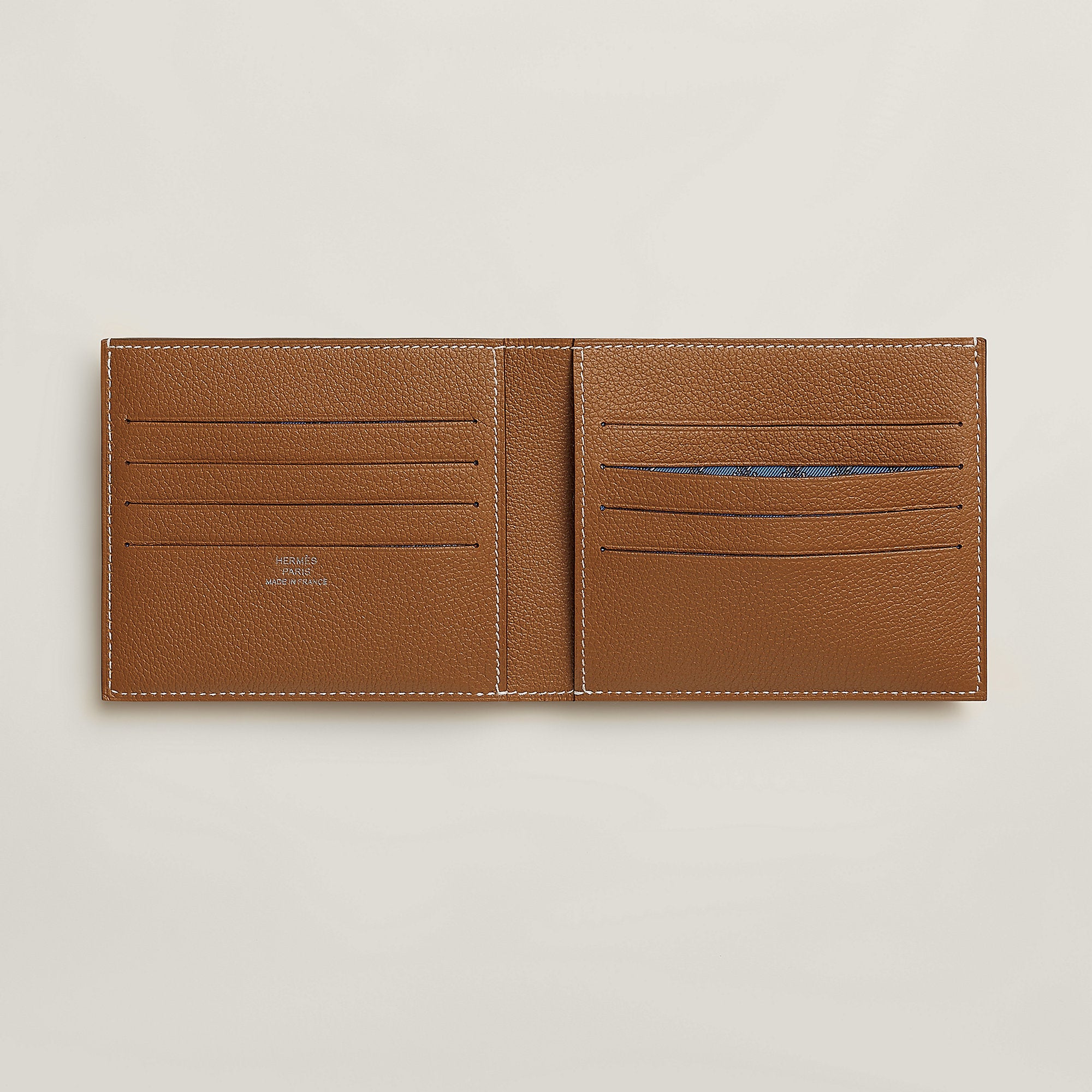  Hermes Citizen Twill Compact Card Holder Alezan