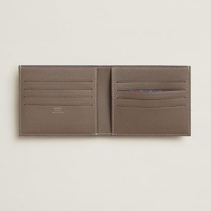  Hermes Citizen Twill Compact Card Holder Alezan