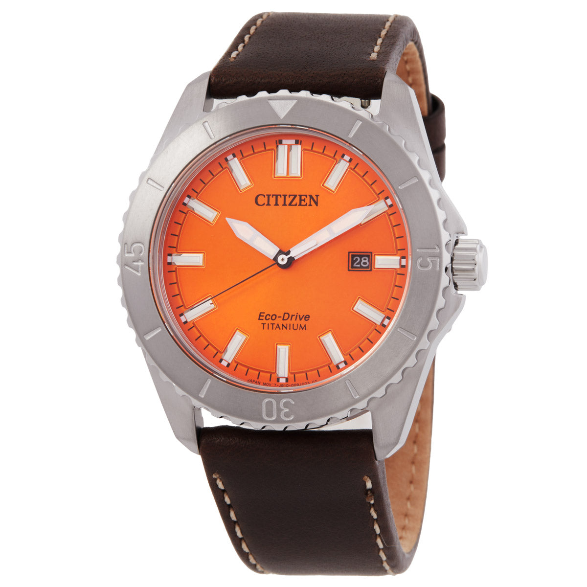 Citizen Weekender Quartz Orange Dial Mens Watch