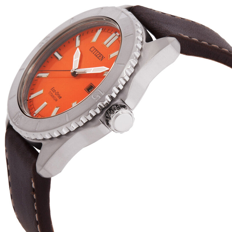 Citizen Weekender Quartz Orange Dial Mens Watch