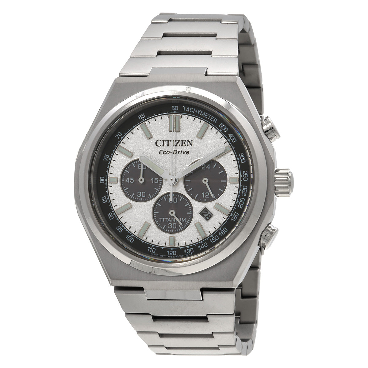 Citizen Zenshin Chrono Chronograph Silver Dial Mens Watch