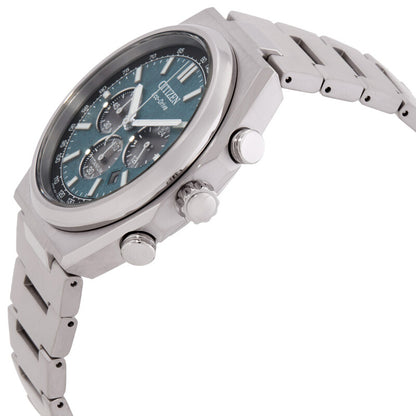 Citizen Zenshin Chronograph Green Dial Mens Watch