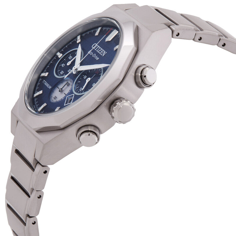 Citizen Zenshin Senkei Chronograph Blue Dial Mens Watch