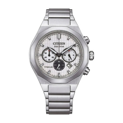 Citizen Zenshin Senkei Chronograph Silver Dial Watch