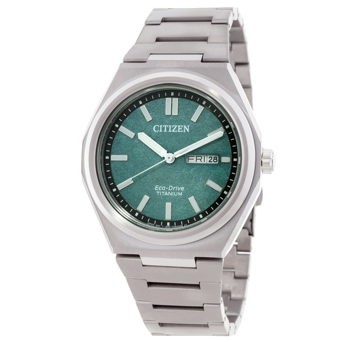 Citizen Zenshin Three-Hand Green Dial Mens Watch