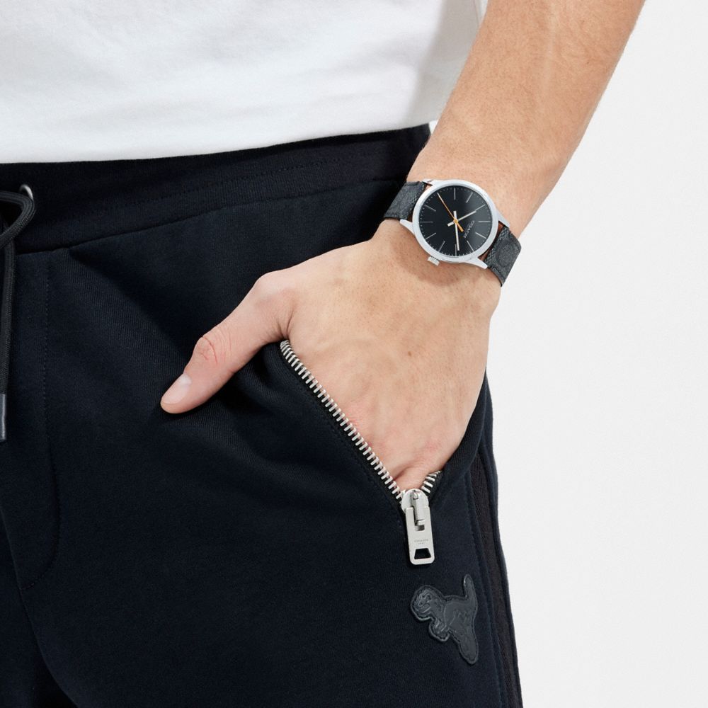 Coach Baxter Watch, 39 Mm Graphite