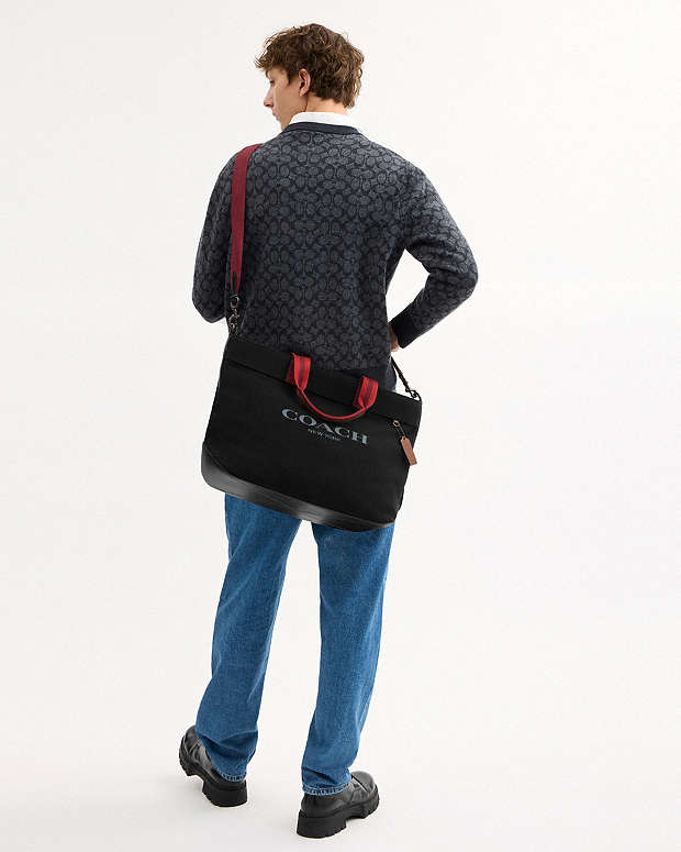 Canvas Tote Bag 38 Canvas-Black Copper-Black Canvas-Black Copper-Black