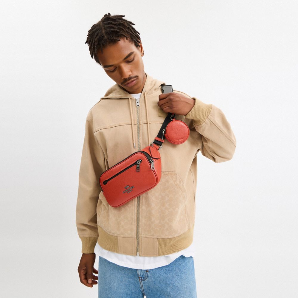 Elias Belt Bag Pebbled Leather-Qb-Mango Pebbled Leather-Qb-Mango