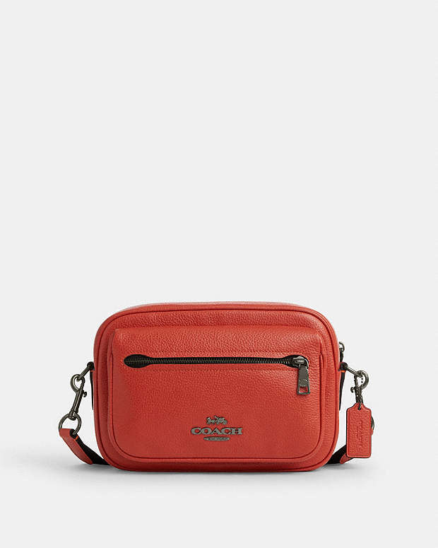 Elias Crossbody Pebbled Leather-Qb-Mango Pebbled Leather-Qb-Mango