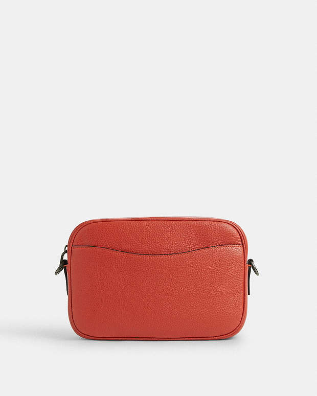 Elias Crossbody Pebbled Leather-Qb-Mango Pebbled Leather-Qb-Mango