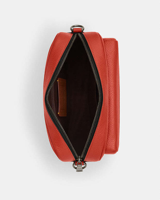 Elias Crossbody Pebbled Leather-Qb-Mango Pebbled Leather-Qb-Mango