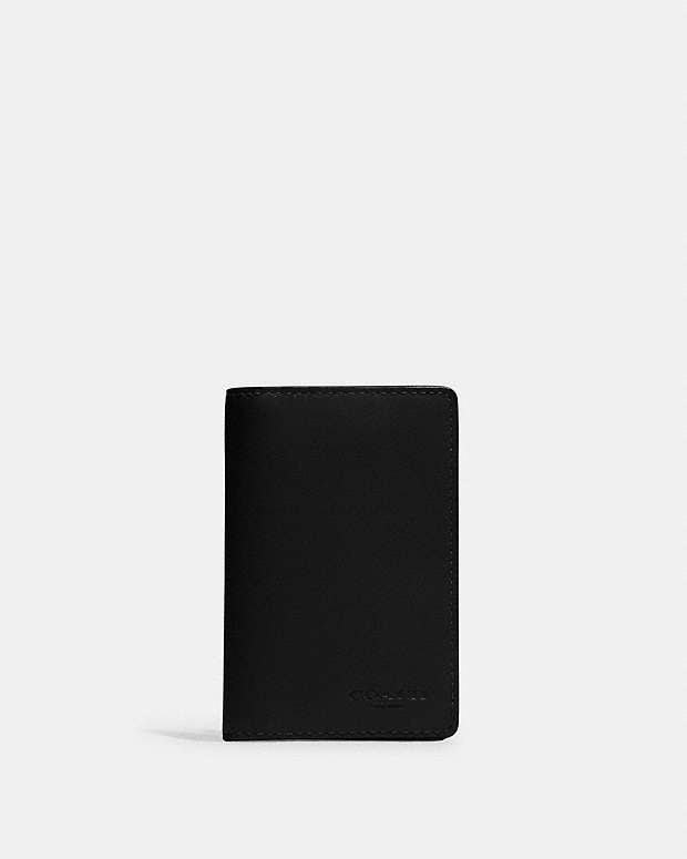 Id Wallet Smooth Leather-Gunmetal-Black Smooth Leather-Gunmetal-Black