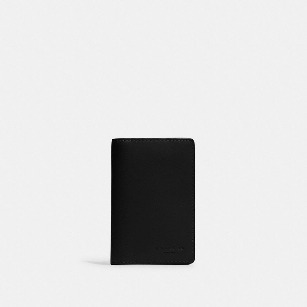 Id Wallet Smooth Leather-Gunmetal-Black Smooth Leather-Gunmetal-Black