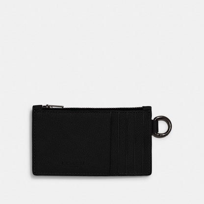 Coach Zip Card Case Black