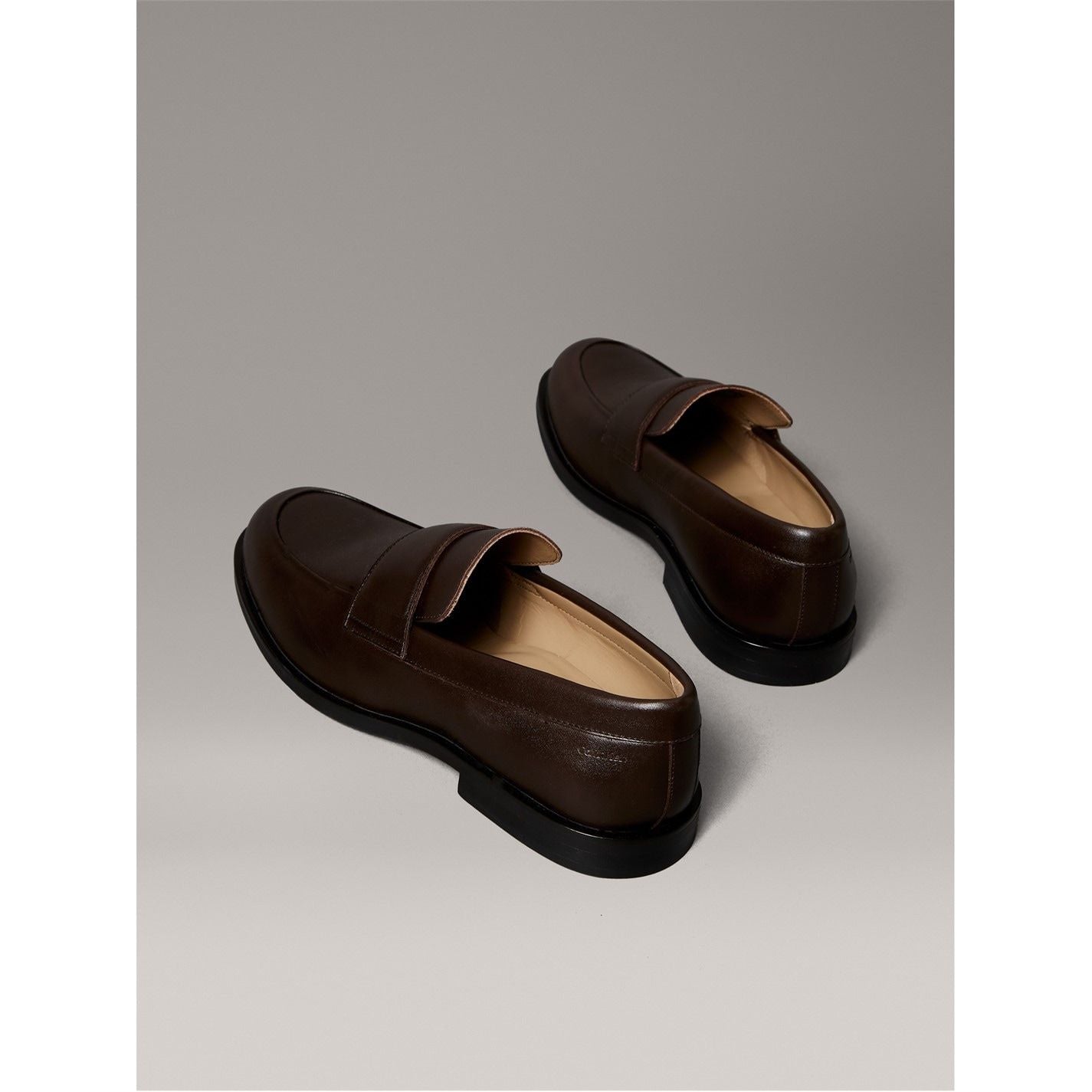  CK L Lthr Loafer Sn54 Cocoa Brown