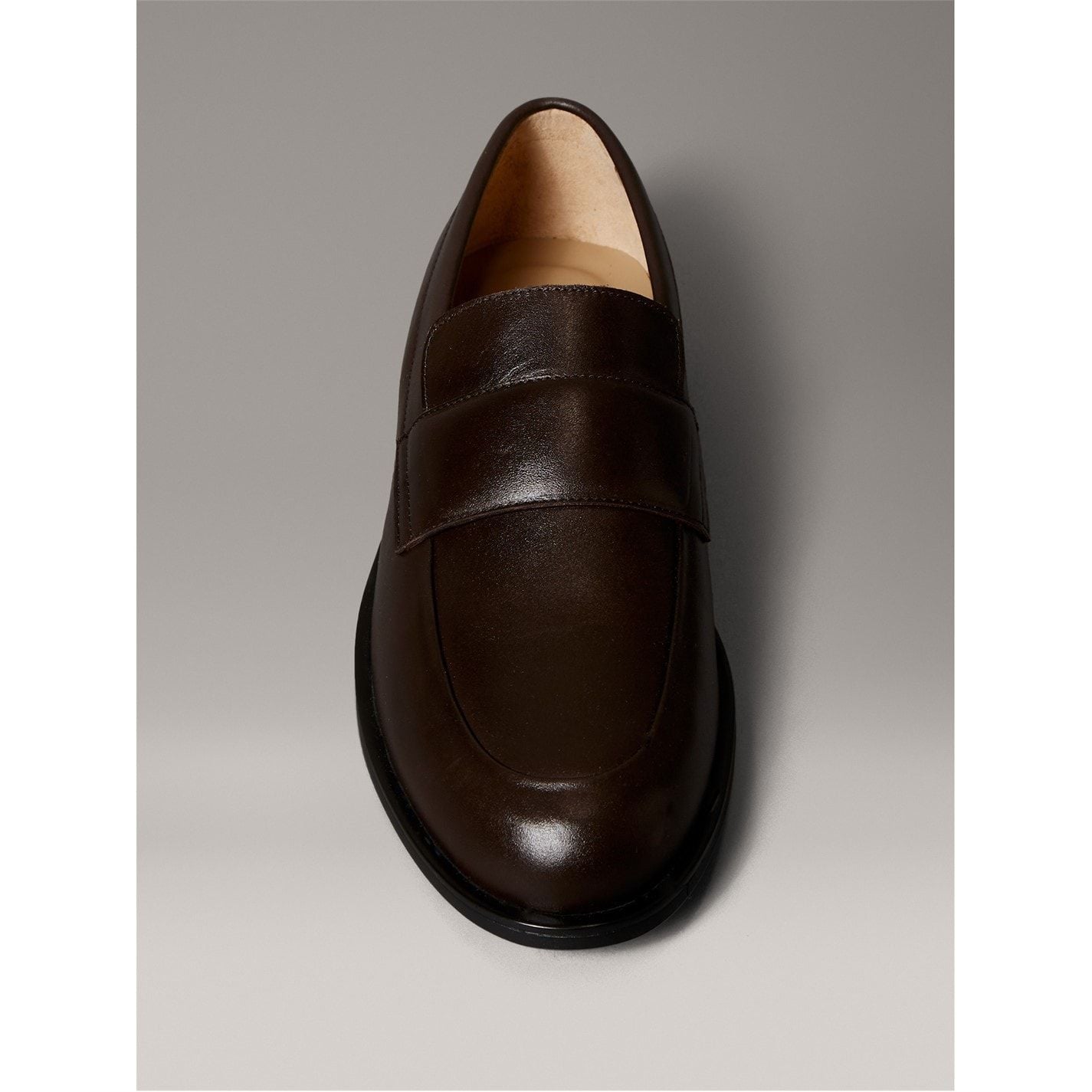  CK L Lthr Loafer Sn54 Cocoa Brown