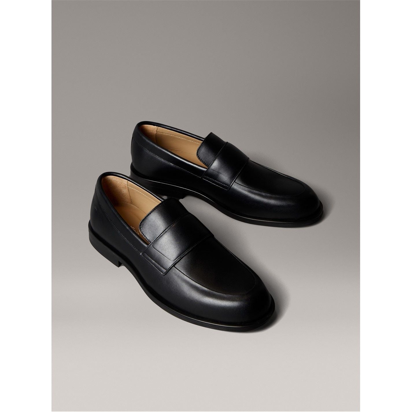  CK L Lthr Loafer Sn54 Triple Black