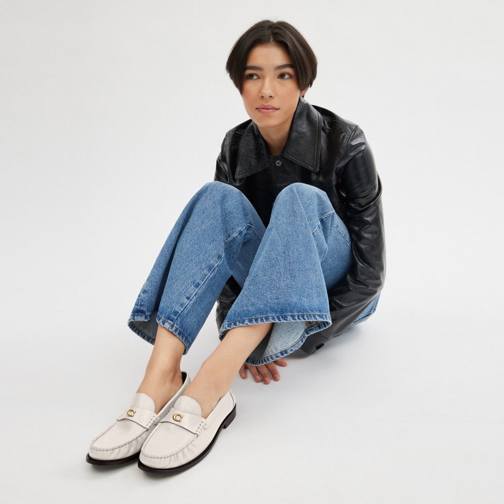 Coach Jolene Loafer Chalk