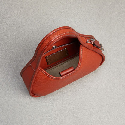 Coach Ergo Bag In Coachtopia Leather Deep Orange