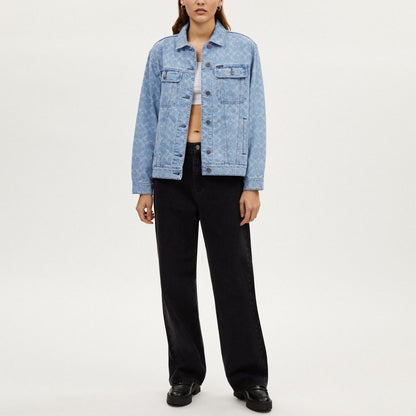 Coach Signature Denim Jacket Light Wash