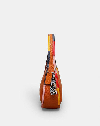 Ergo Bag In Coachtopia Leather With Colorful Binding Burnished Amber Multicolor Burnished Amber Multicolor