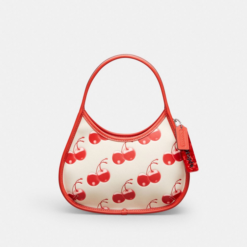 Coach Ergo Bag In Coachtopia Leather With Cherry Print Cloud Multi