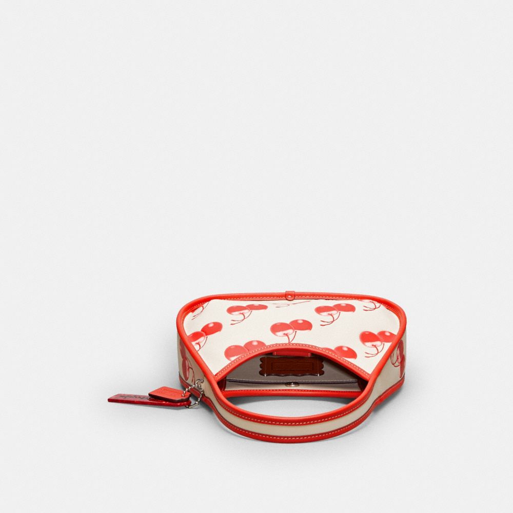 Coach Ergo Bag In Coachtopia Leather With Cherry Print Cloud Multi