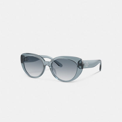 Coach Cateye Sunglasses Transparent Blue
