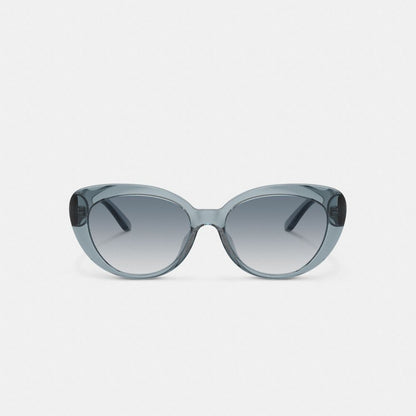 Coach Cateye Sunglasses Transparent Blue