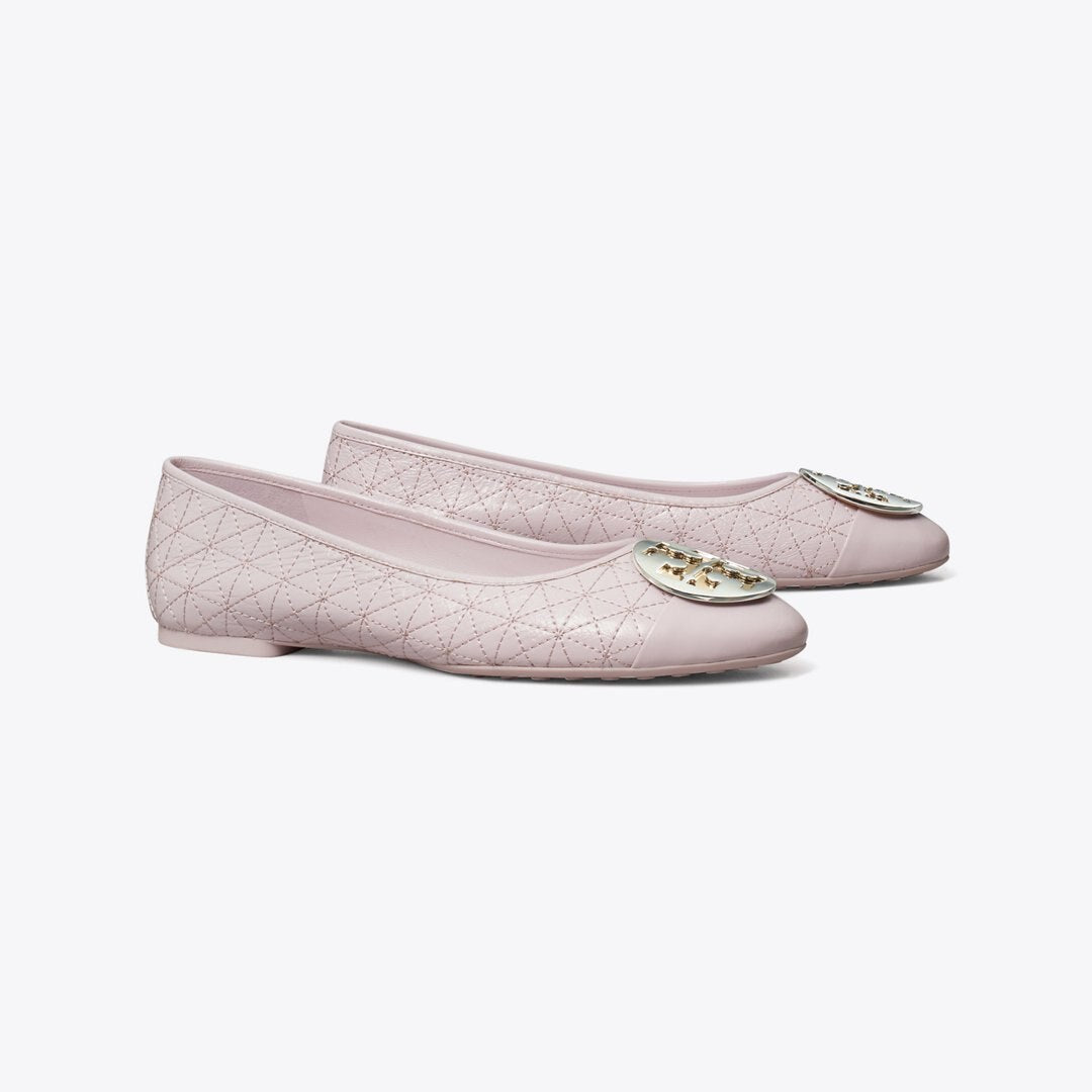 Tory Burch Claire Quilted Ballet LIGHT PURPLE