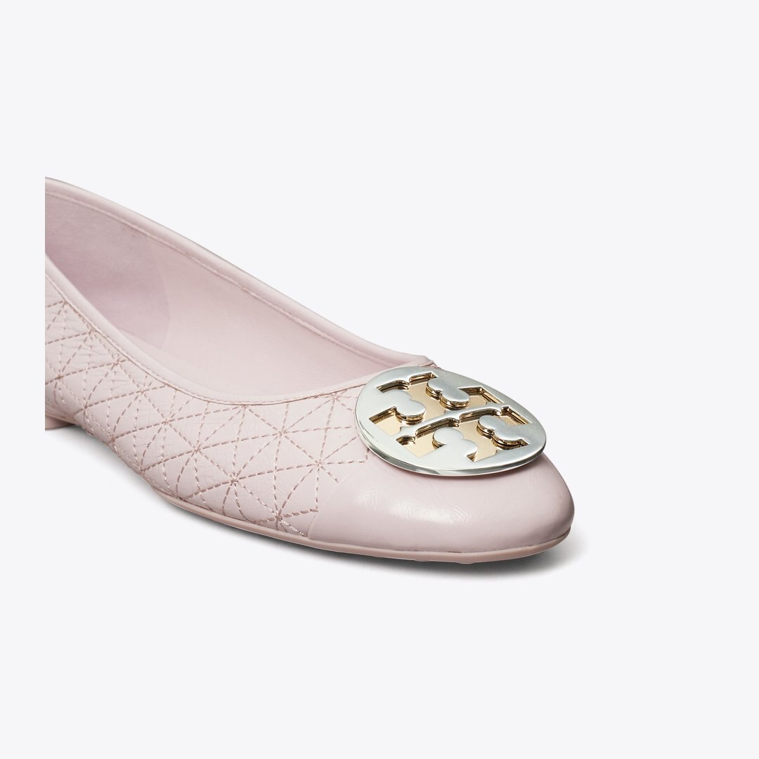 Tory Burch Claire Quilted Ballet LIGHT PURPLE