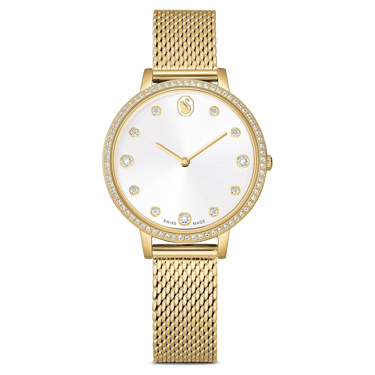 Swarovski Clarica Watch Swiss Made Metal Bracelet Gold Tone Gold-Tone Finish SW5740823
