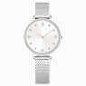 Swarovski Clarica Watch Swiss Made Metal Bracelet Silver Tone Stainless Steel SW5740971