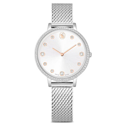Swarovski Clarica Watch Swiss Made Metal Bracelet Silver Tone Stainless Steel SW5740971