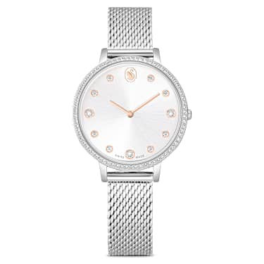 Swarovski Clarica Watch Swiss Made Metal Bracelet Silver Tone Stainless Steel SW5740971