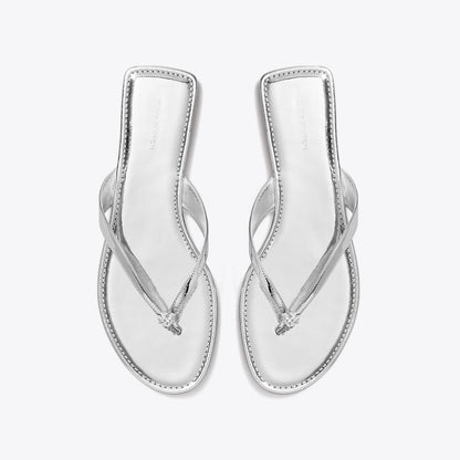 Tory Burch Classic Flip-Flop PLATINUM