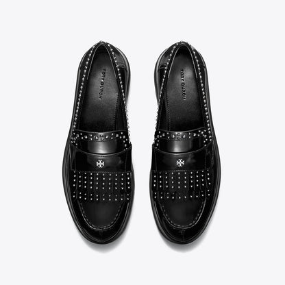 Tory Burch Classic Fringe Lug Loafer PERFECT BLACK